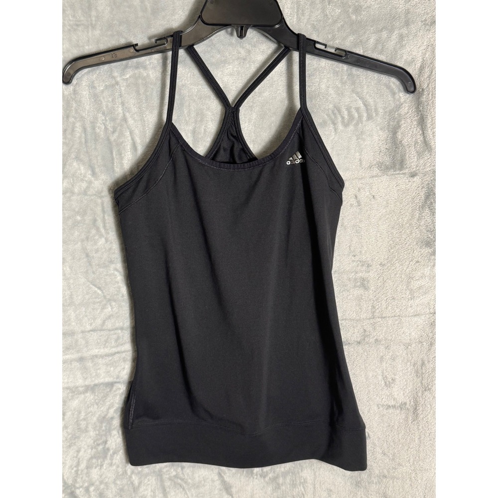 Adidas Performance Essentials Climalite Tank Top Black Shelf Bra‎ Womens 
Medium